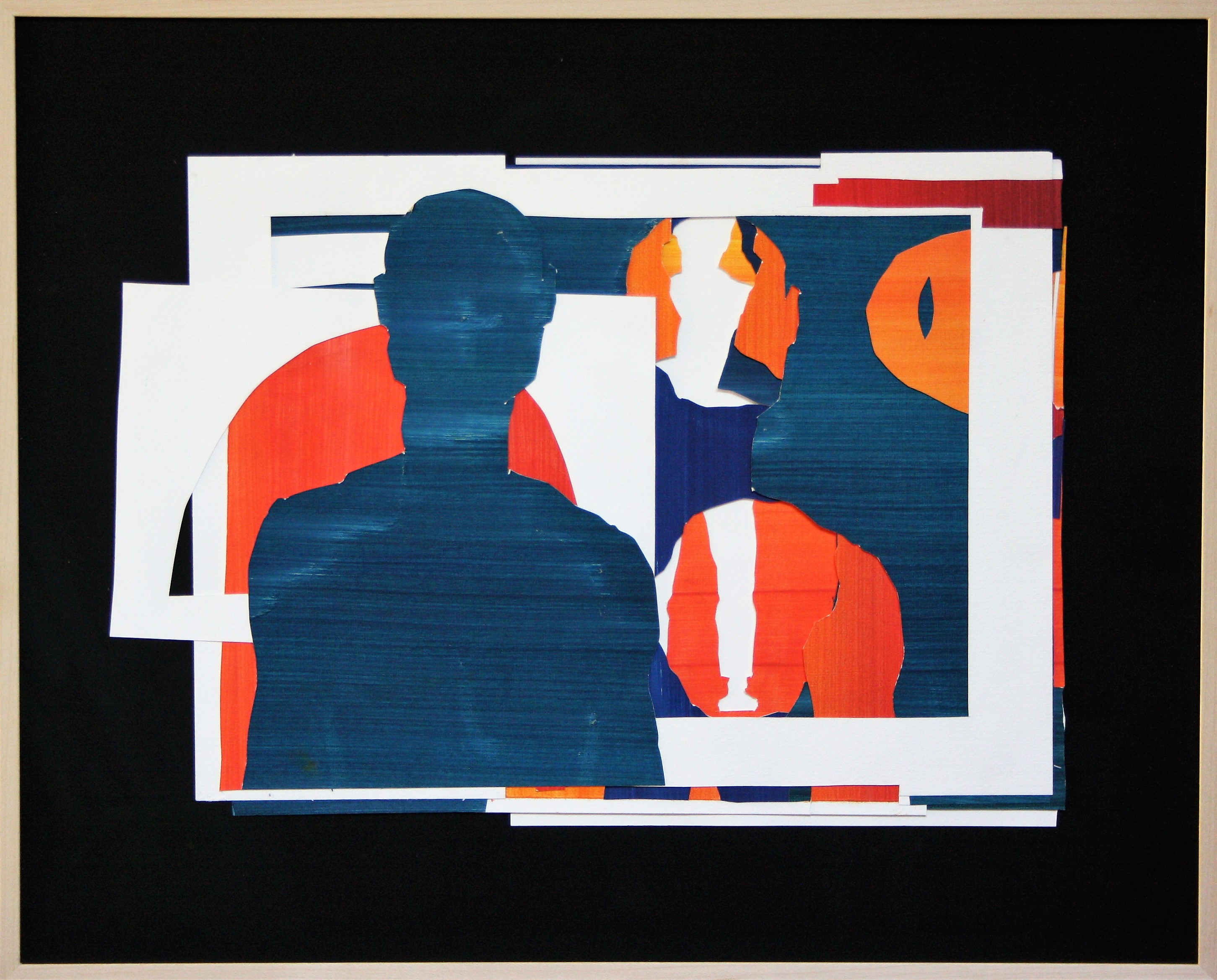 Desire (2), 57 x 45,5 cm, collage technique: oil on paper, 2023