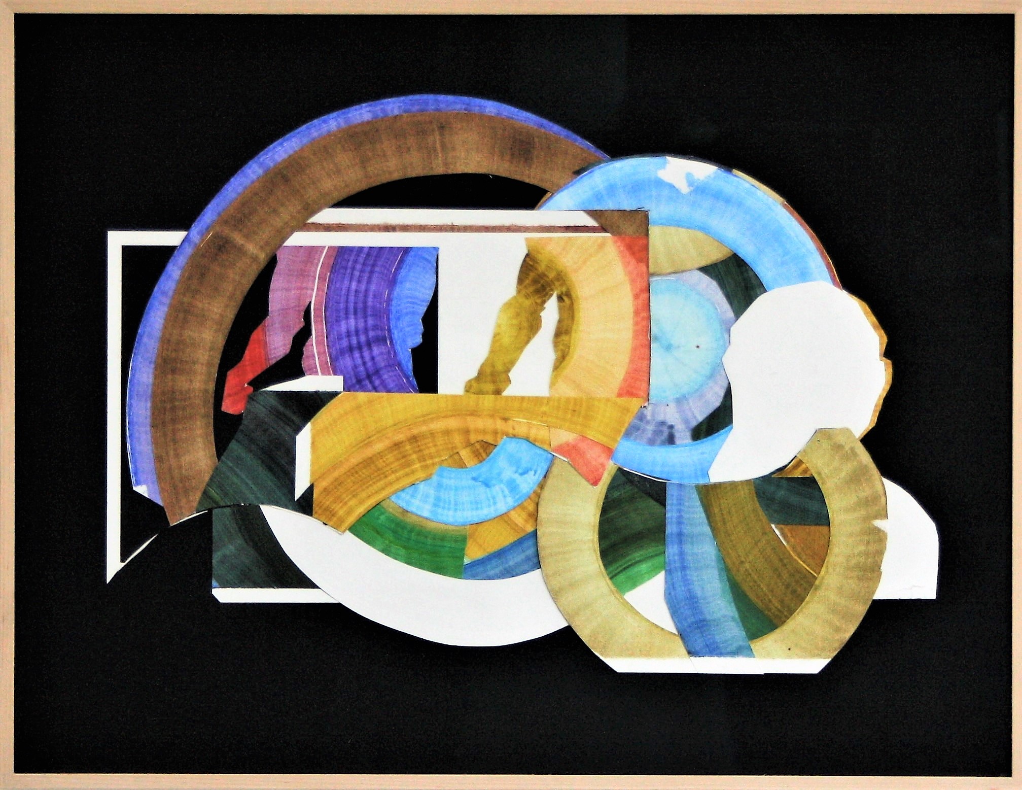 Desire (5), 65 x 50 cm, collage technique: oil on paper, 2023