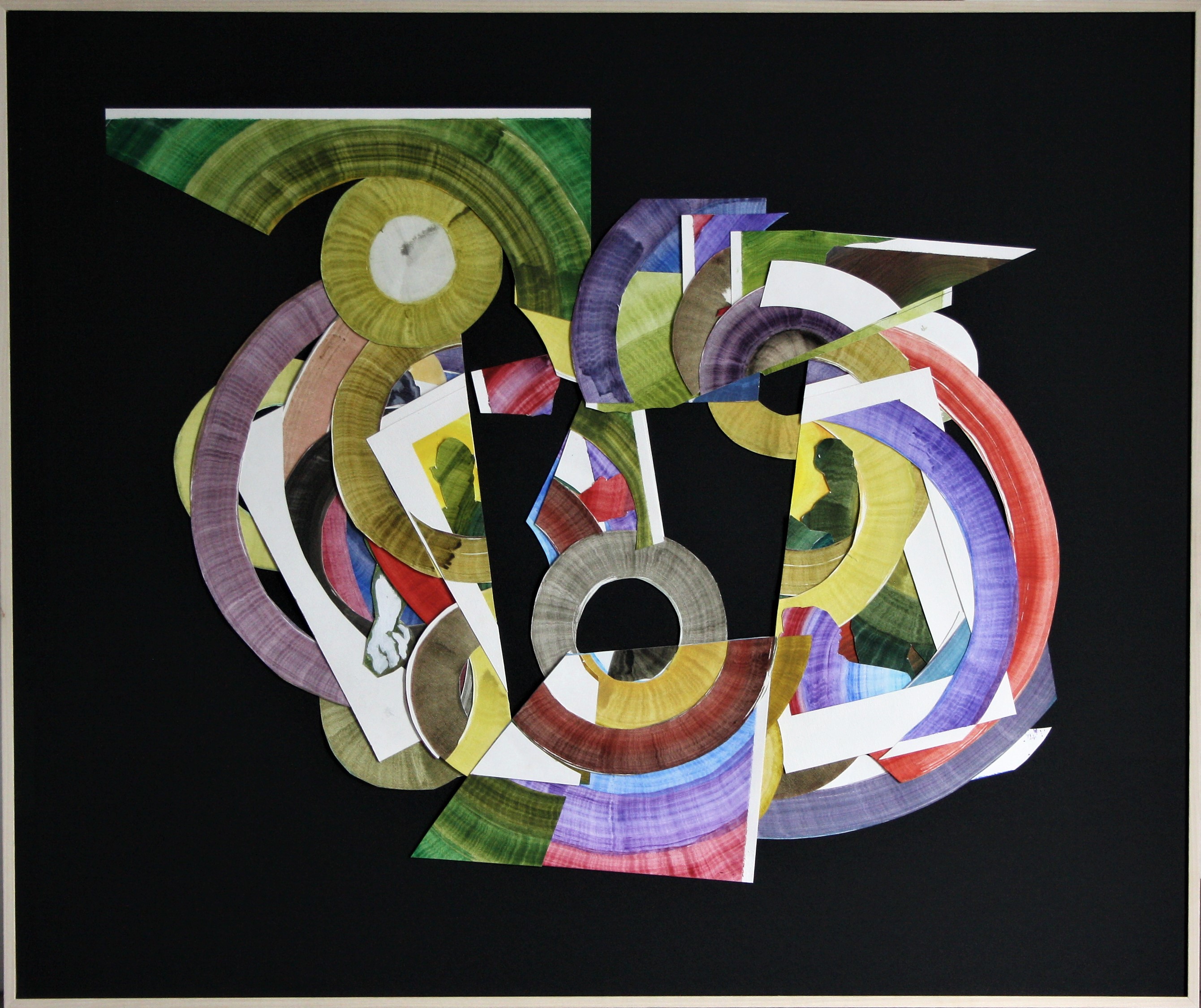 Desire (9), 100 x 85 cm, collage technique: oil on paper, 2023
