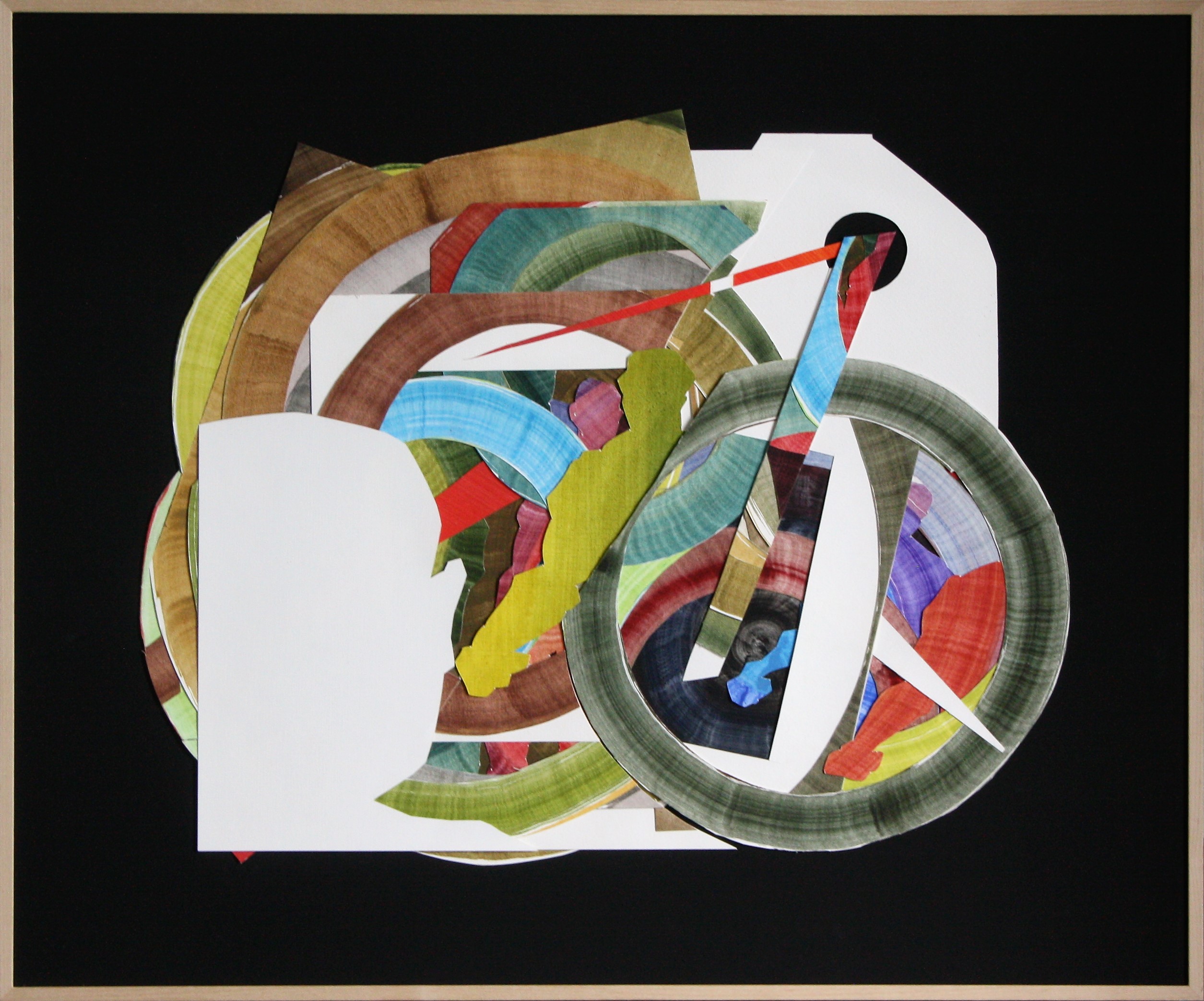 Desire (8), 77,5 x 63 cm, collage technique: oil on paper, 2023