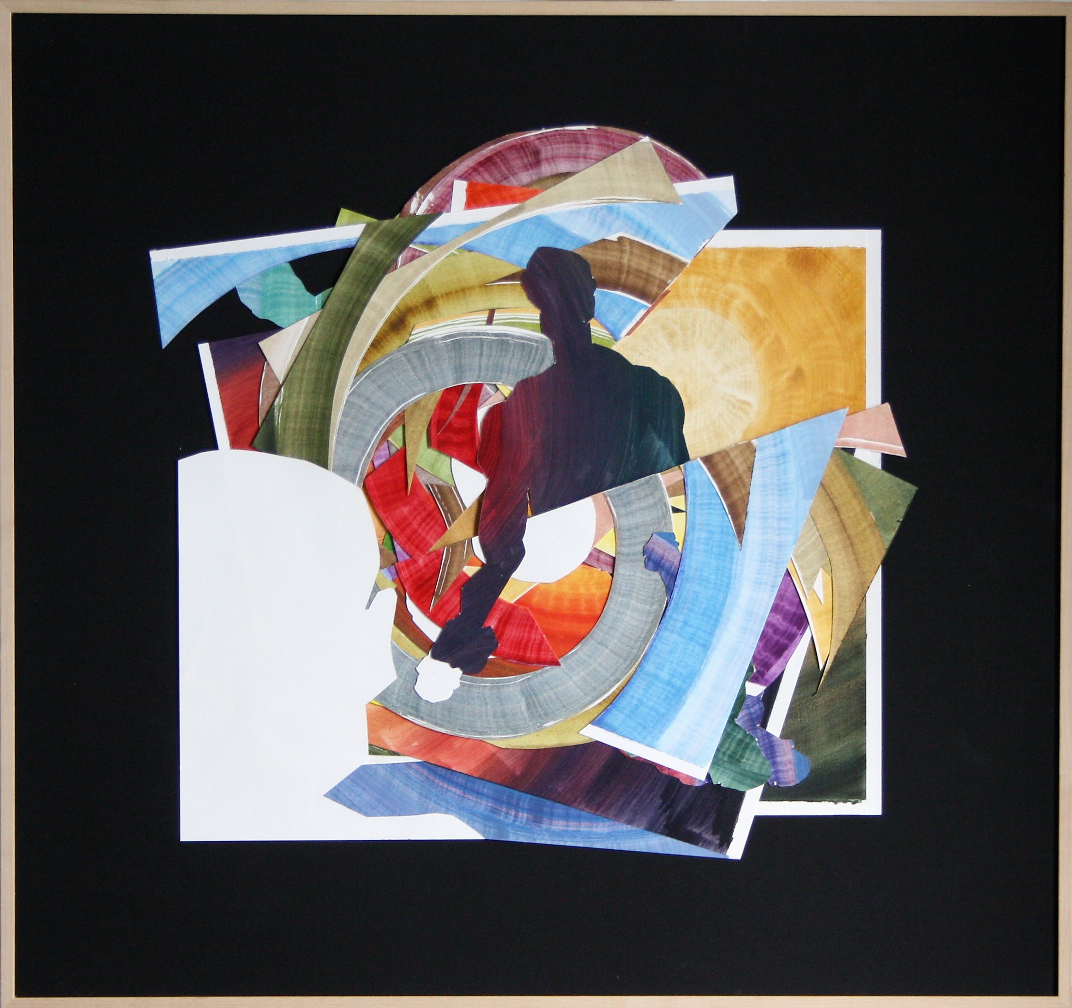 Desire (7), 73 x 68,5 cm, collage technique: oil on paper, 2023